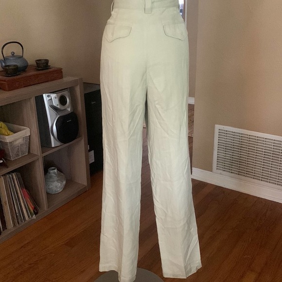 Tommy Bahama 100% Silk High Waisted Pleated Trousers - Picture 6 of 6